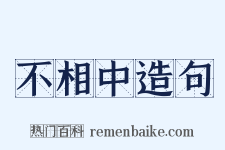 不相中造句是什么意思的图片